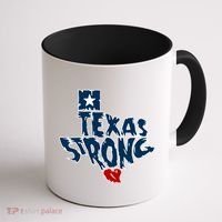Texas Strong State Map Coffee Mug thumb 1