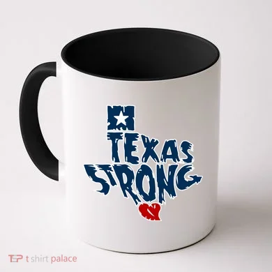 Texas Strong State Map Coffee Mug