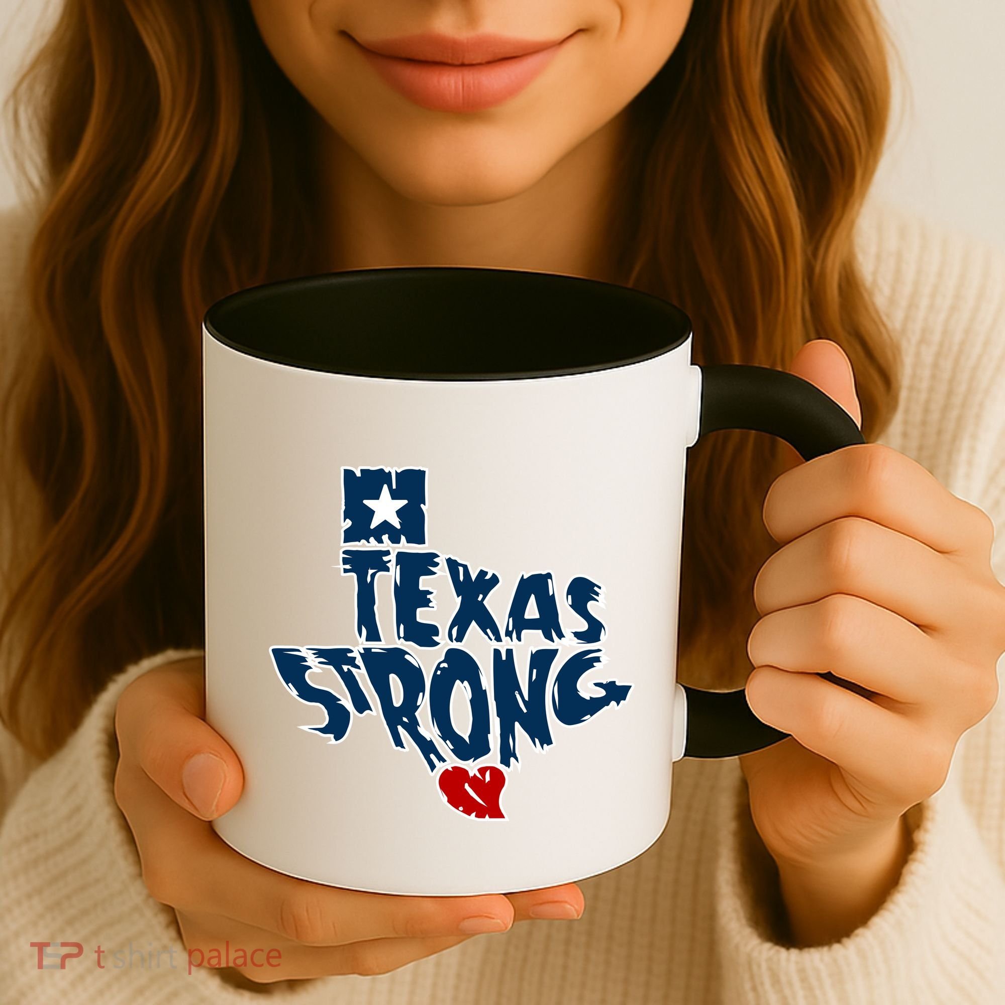 Texas Strong State Map Coffee Mug