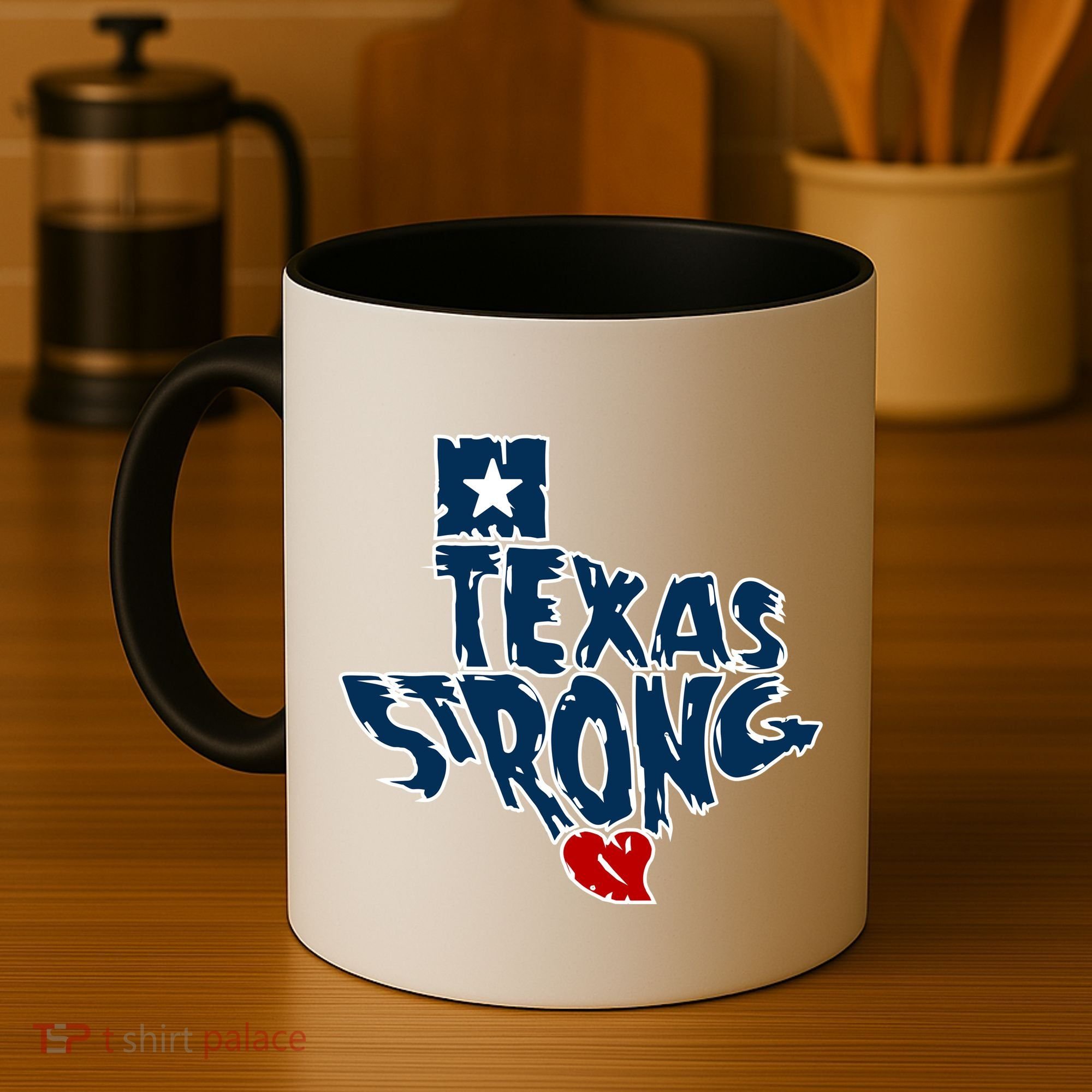 Texas Strong State Map Coffee Mug