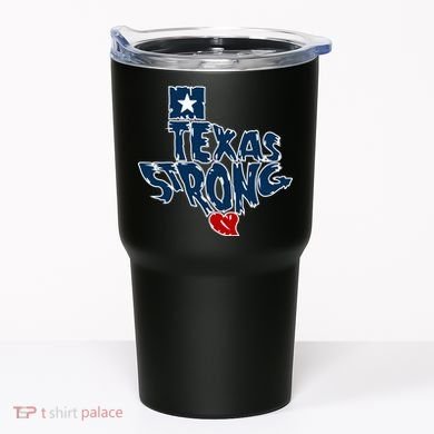 Texas Strong State Map Tumbler