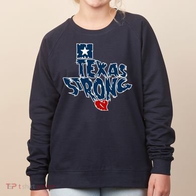 Texas Strong State Map Women's Sweatshirt