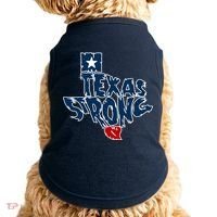 Texas Strong State Map Doggie Tank thumb 0