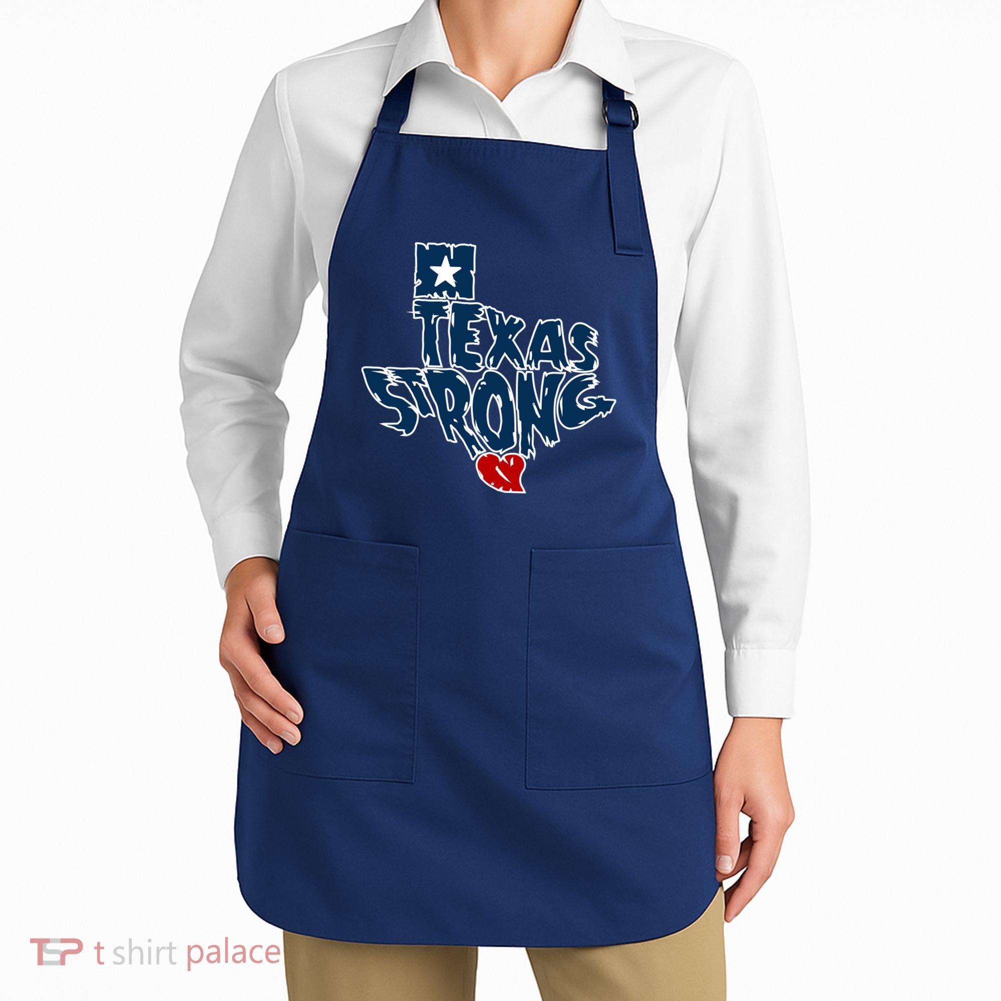 Texas Strong State Map Apron