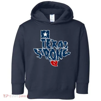 Texas Strong State Map Toddler Hoodie