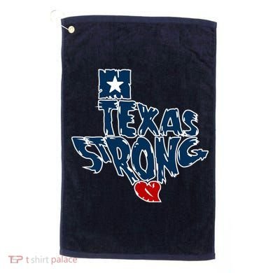 Texas Strong State Map Golf Towel