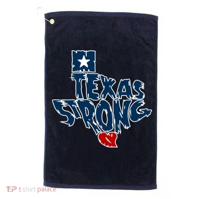 Texas Strong State Map Golf Towel