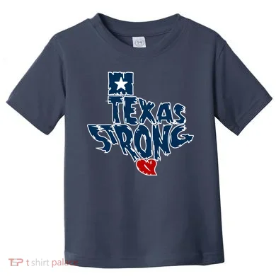 Texas Strong State Map Toddler T-Shirt