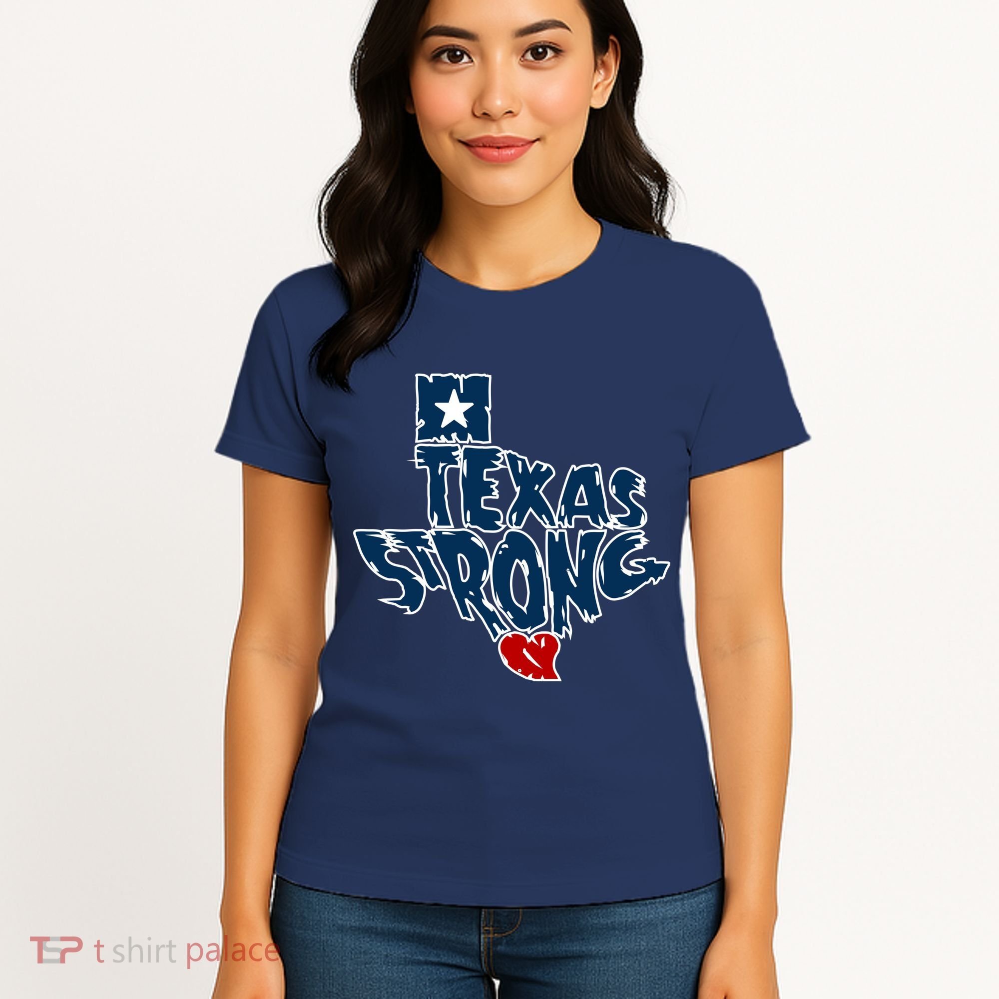 Texas Strong State Map Women's T-Shirt