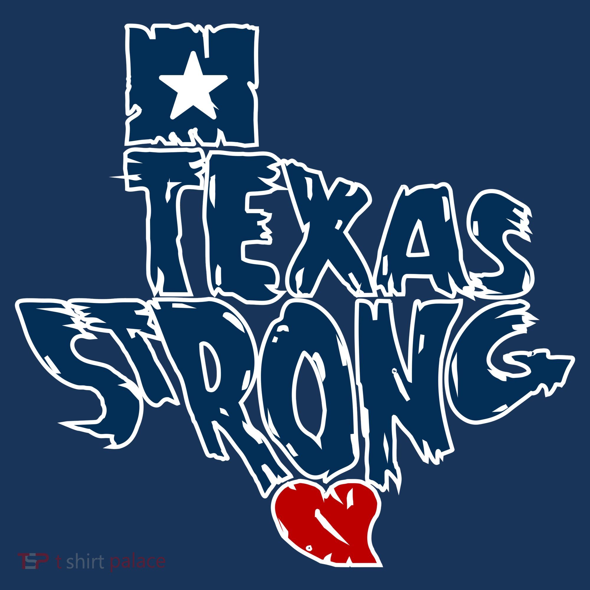 Texas Strong State Map Women's T-Shirt