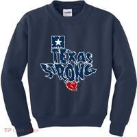 Texas Strong State Map Kids Sweatshirt thumb 0