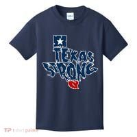 Texas Strong State Map Kids T-Shirt thumb 0