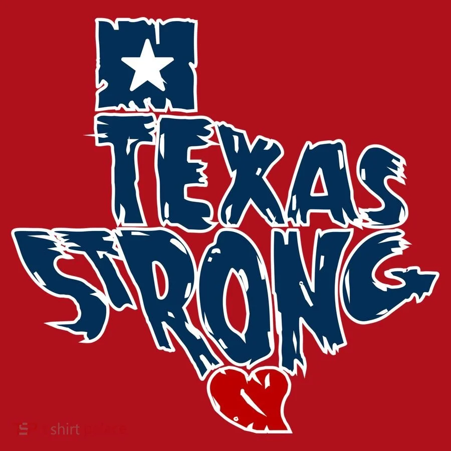 Texas Strong State Map Christmas Stocking