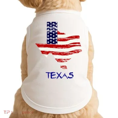 Texas USA Flag Doggie Tank