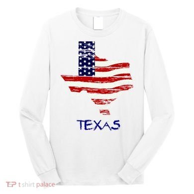 Texas USA Flag Long Sleeve Shirt