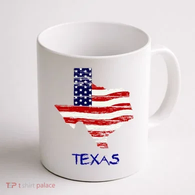 Texas USA Flag Coffee Mug back