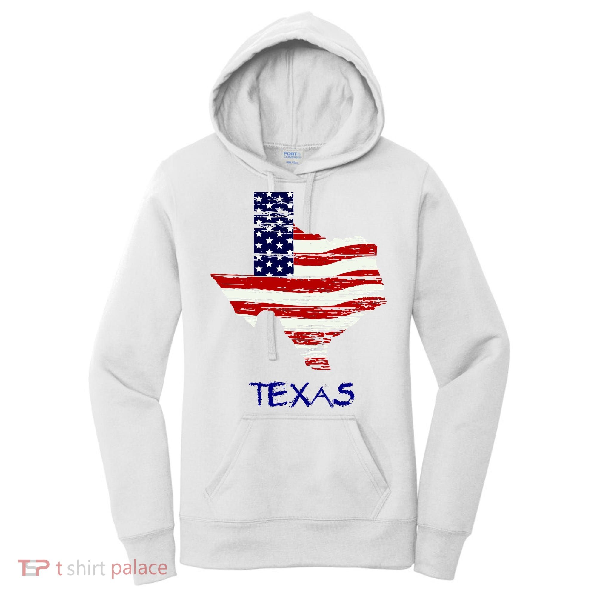 Texas USA Flag Women's Hoodie