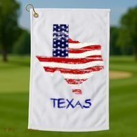 Texas USA Flag Golf Towel thumb 1