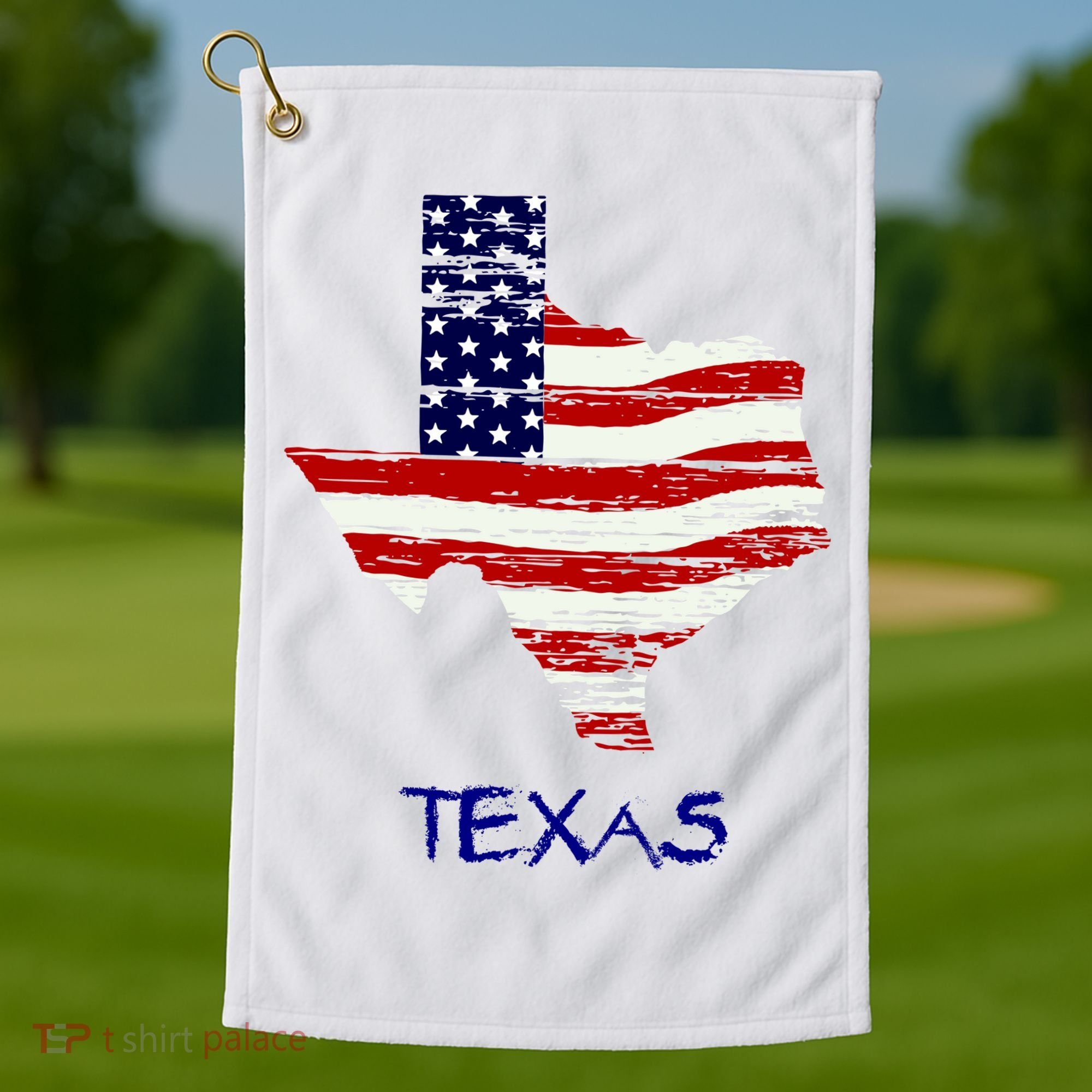 Texas USA Flag Golf Towel