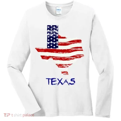 Texas USA Flag Women's Long Sleeve Shirt