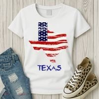 Texas USA Flag Women's T-Shirt thumb 3