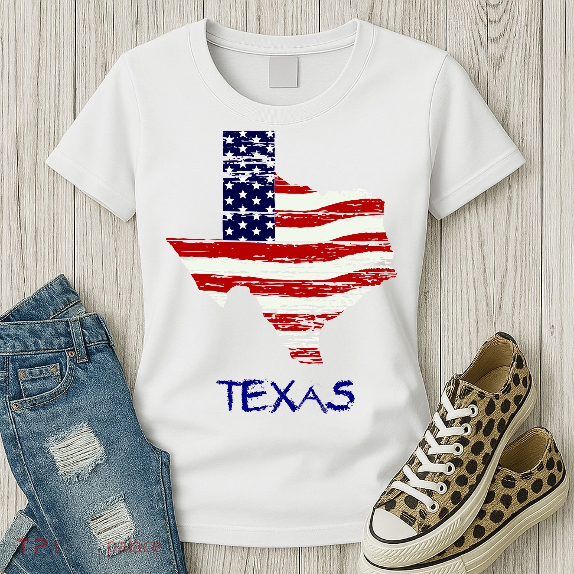 Texas USA Flag Women's T-Shirt