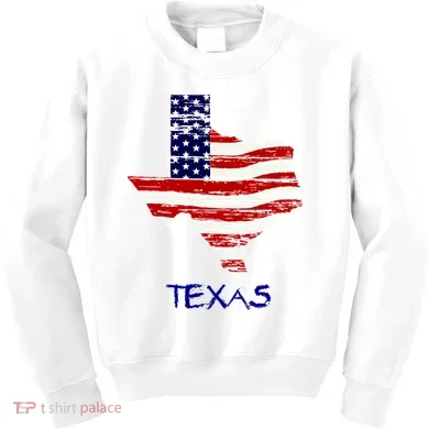 Texas USA Flag Kids Sweatshirt