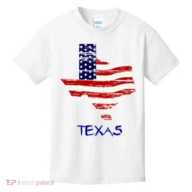 Texas USA Flag Kids T-Shirt