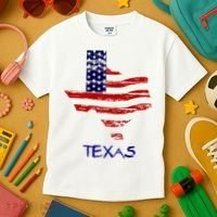 Texas USA Flag Kids T-Shirt thumb 3