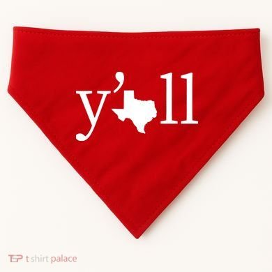 Texas Y'all USA-Made Doggie Bandana