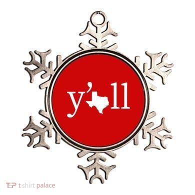Texas Y'all Ornament