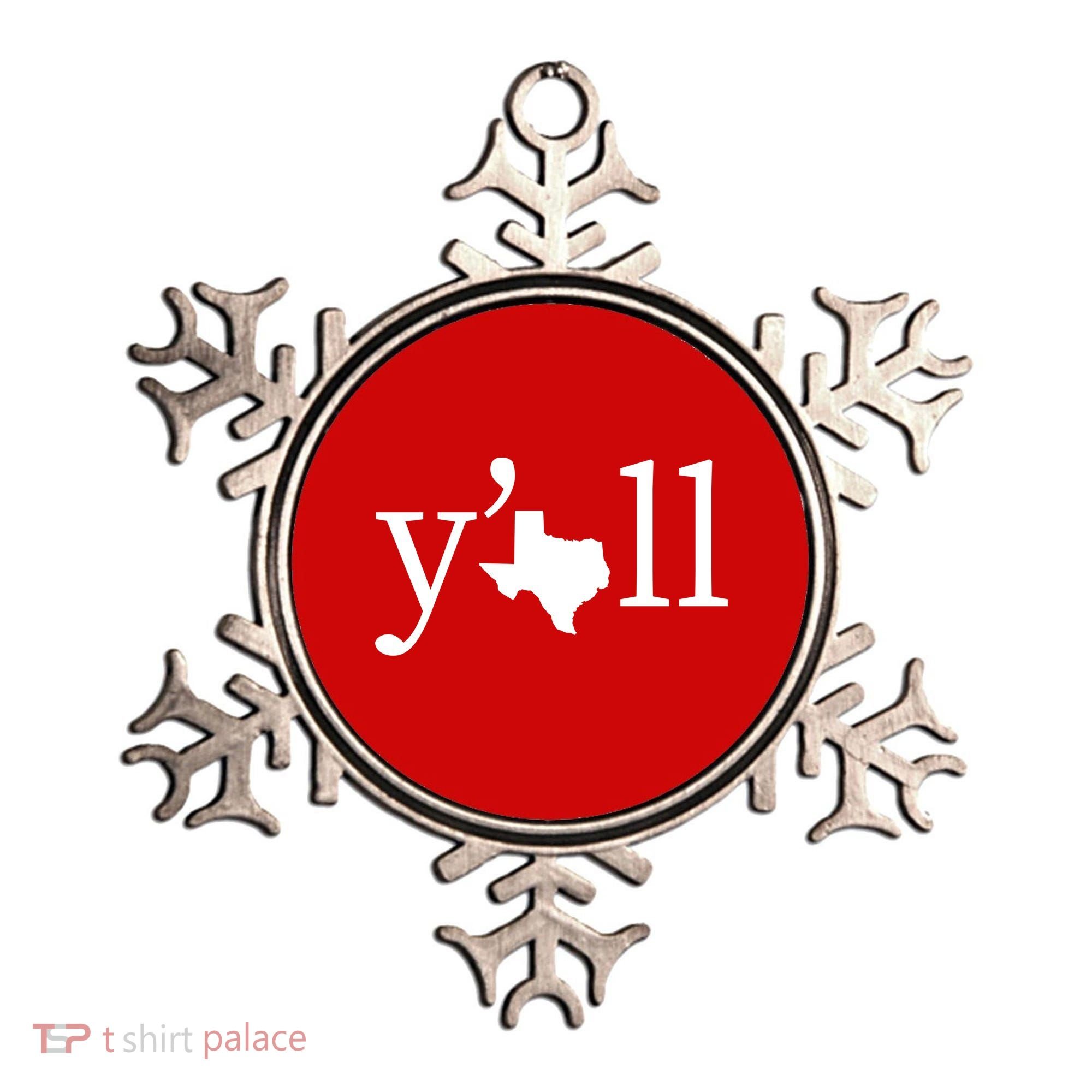 Texas Y'all Ornament