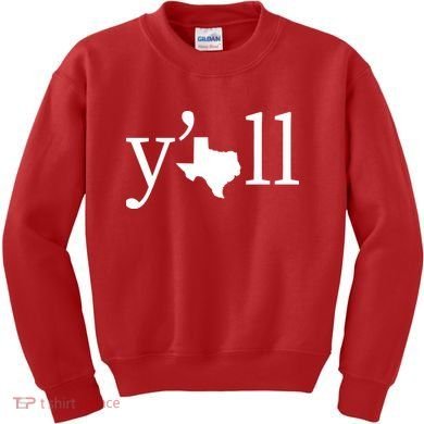 Texas Y'all Kids Sweatshirt