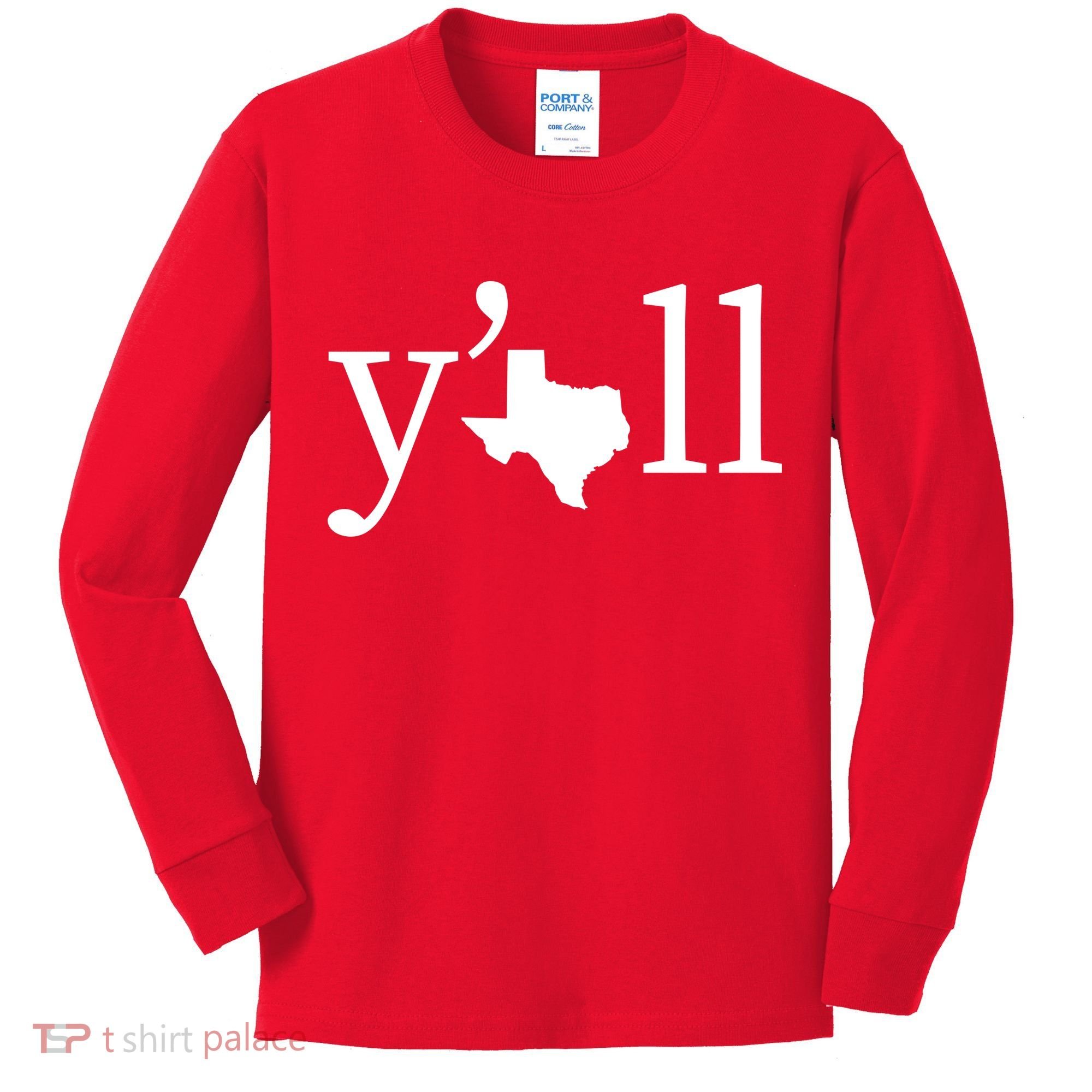 Texas Y'all Kids Long Sleeve Shirt