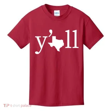 Texas Y'all Kids T-Shirt