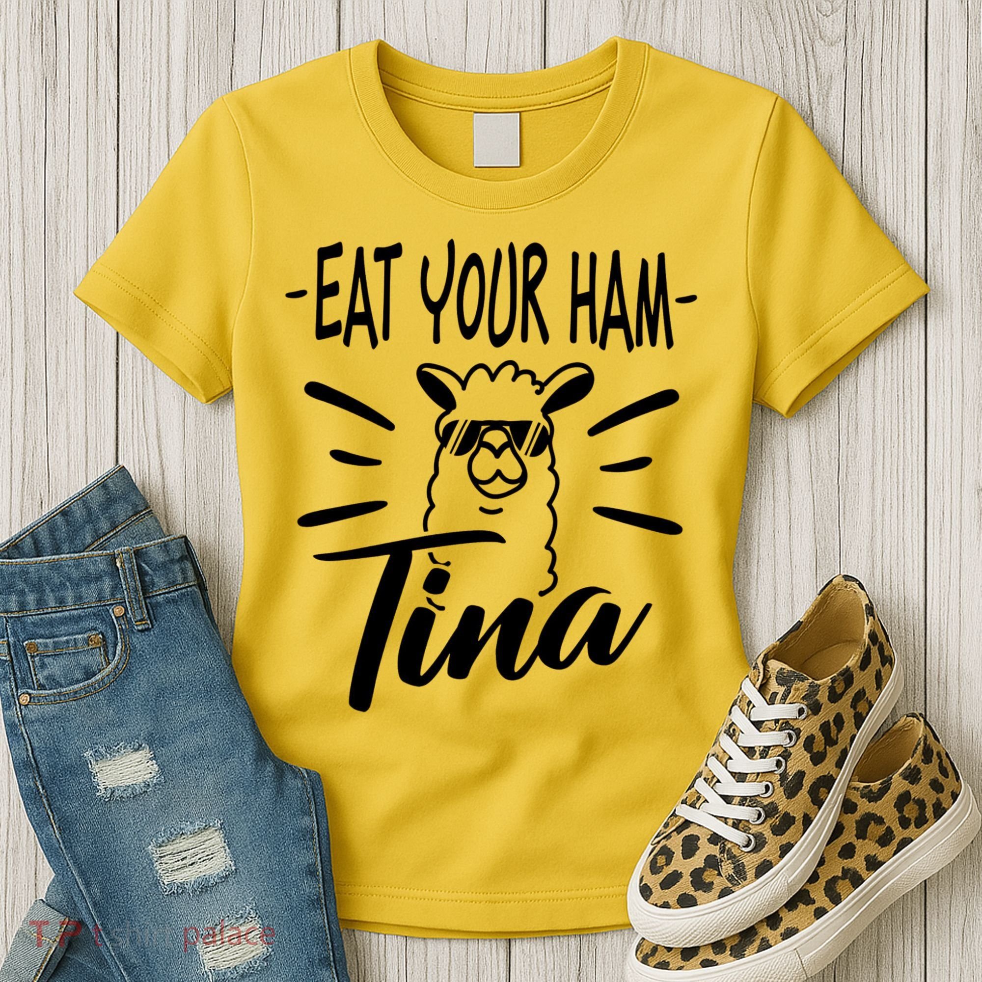 TINA EAT YOUR HAM FUNNY TINA EAT YOUR HAM Women's T-Shirt