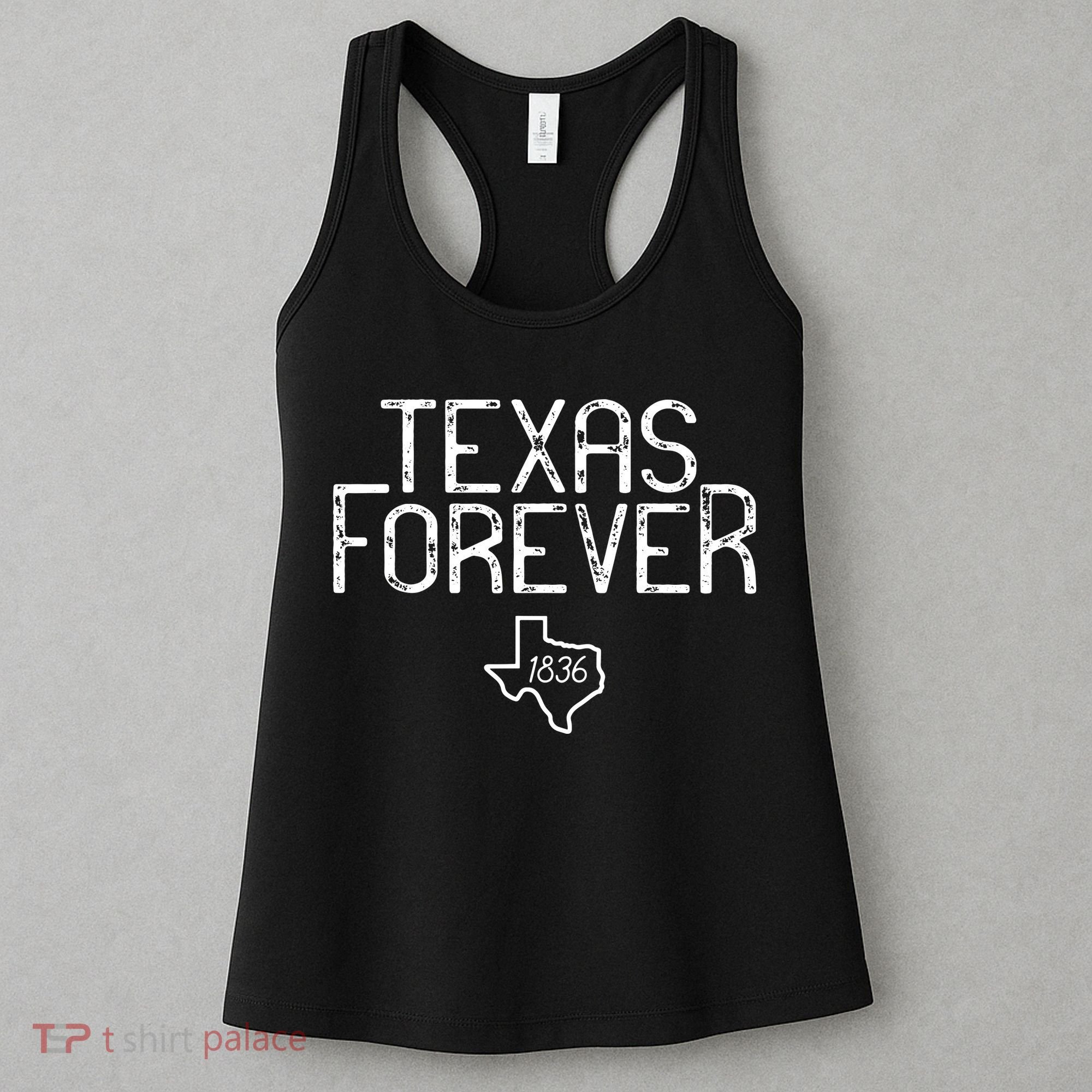 Texas Forever 1836 Aged Font Women's Tank Top