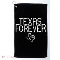 Texas Forever 1836 Aged Font Golf Towel thumb 0