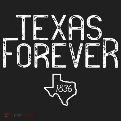 Texas Forever 1836 Aged Font Kids Long Sleeve Plaid Pajama Set