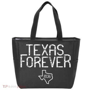 Texas Forever 1836 Aged Font Tote Bag