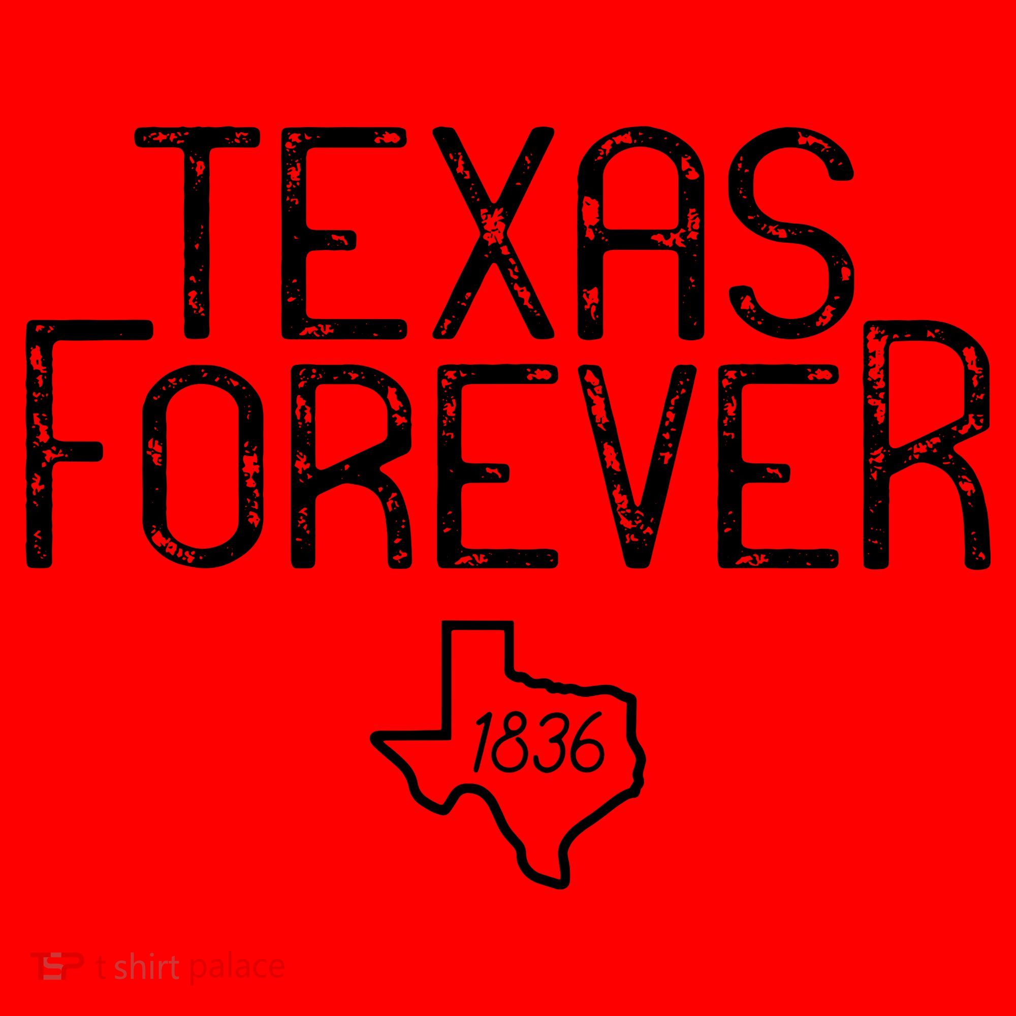 Texas Forever 1836 Aged Font Santa Hat
