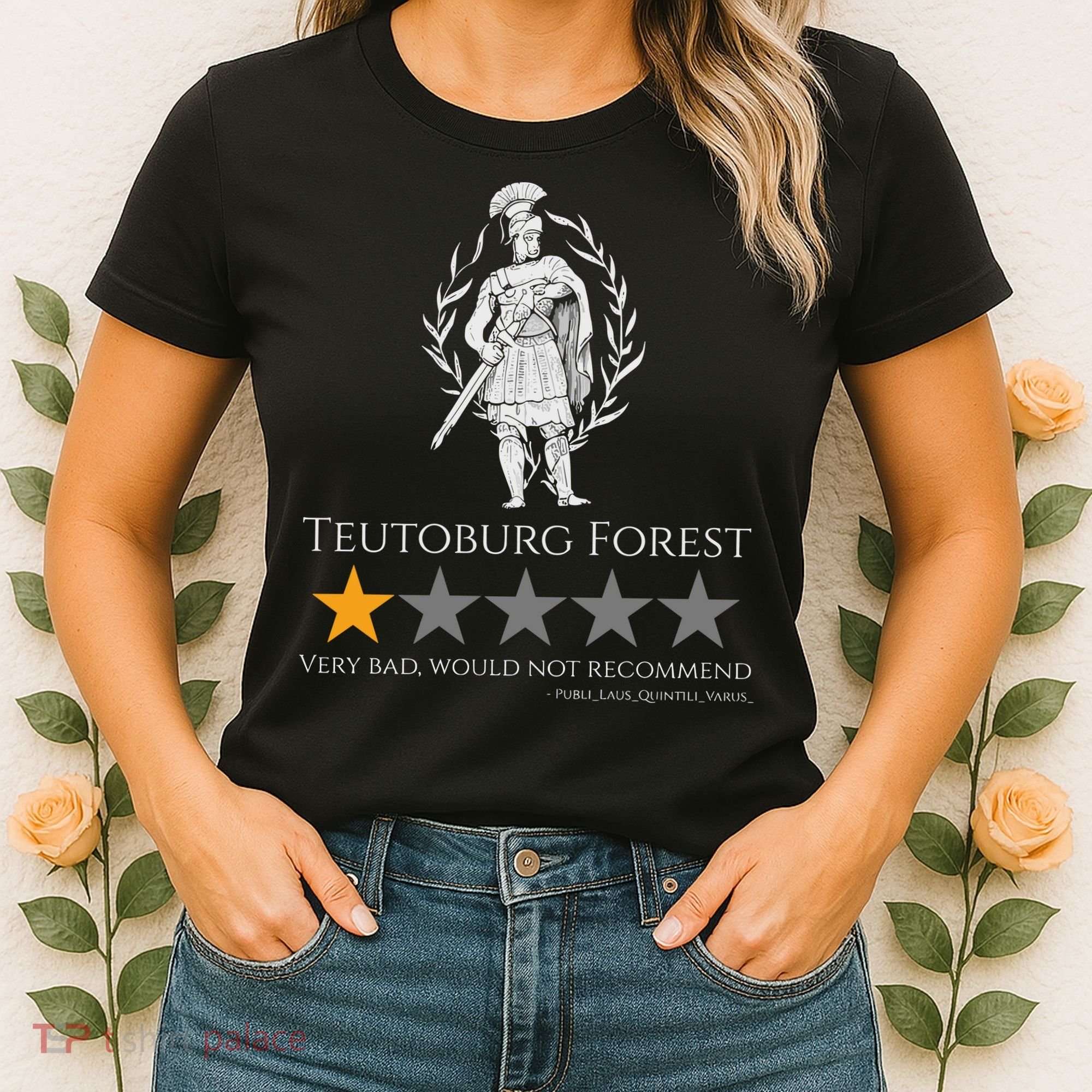 Teutoburg Forest 1-Star Review Funny Roman History Women's T-Shirt