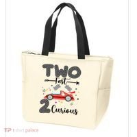 Two Fast 2 Curious Racing 2nd Birthday gift Tote Bag thumb 3