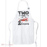 Two Fast 2 Curious Racing 2nd Birthday gift Apron thumb 0