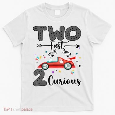 Two Fast 2 Curious Racing 2nd Birthday gift T-Shirt