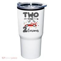 Two Fast 2 Curious Racing 2nd Birthday gift Tumbler thumb 0