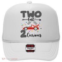 Two Fast 2 Curious Racing 2nd Birthday gift Hat thumb 0