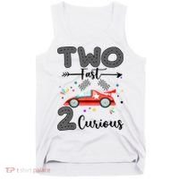 Two Fast 2 Curious Racing 2nd Birthday gift Tank Top thumb 0