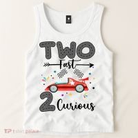 Two Fast 2 Curious Racing 2nd Birthday gift Tank Top thumb 2