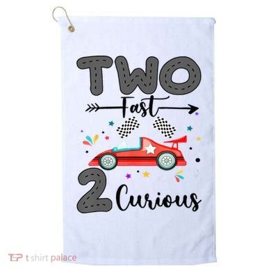 Two Fast 2 Curious Racing 2nd Birthday gift Golf Towel